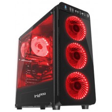 Obudowa komputerowa Genesis Irid 300 RED, czarna, okno