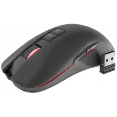 Mysz Genesis Zircon 330, 3600 DPI, bezprzewodowa, czarno-czerwona